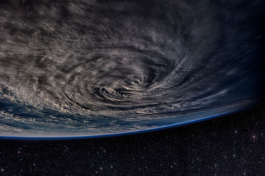 台风,上方,星球,地球,卫星,照片