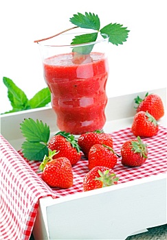 清新,草莓,草莓汁