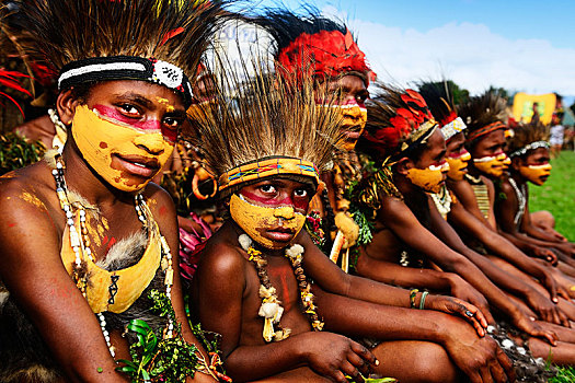 高地,部落,省,赠送,唱歌,戈罗卡,巴布亚新几内亚,大洋洲