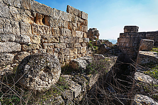 石墙,遗址,以色列