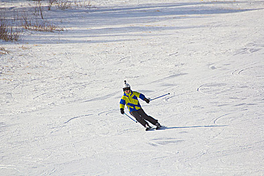 滑雪场滑雪