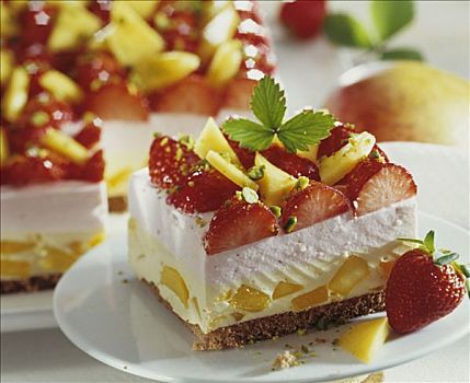 草莓,芒果,糕饼,开心果