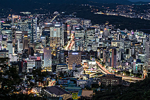 韩国首尔夜景