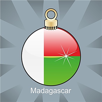 马达加斯加,旗帜,圣诞节,形状