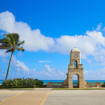 棕榈海滩,价值,道路,钟楼,佛罗里达,美国