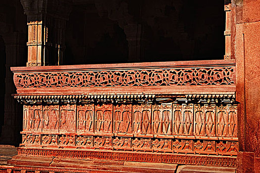 建筑细节,宫殿,胜利宫,北方邦,印度