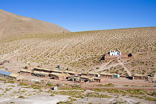 俯视,高原,阿塔卡马沙漠,智利,南美