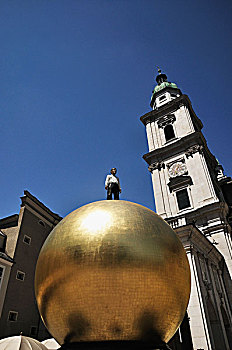 球体,雕塑,萨尔茨堡大教堂,萨尔茨堡,奥地利