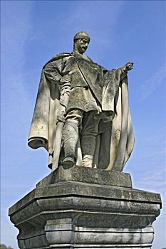 雕塑,国王,康拉德,著名,大理石,靠近,黑森州,德国