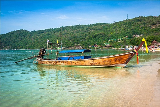 泰国,传统,船,岛屿