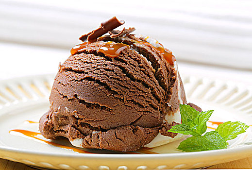 巧克力,香草冰淇淋