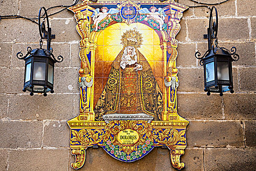 绘画,宗教塑像,安达卢西亚,西班牙