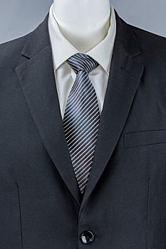 男式商务西装深色斜条纹领带丝织品