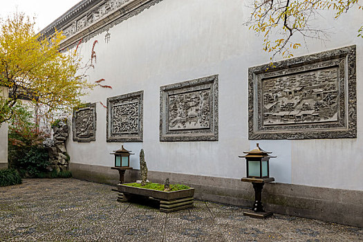 杭州胡雪岩故居砖雕墙雕