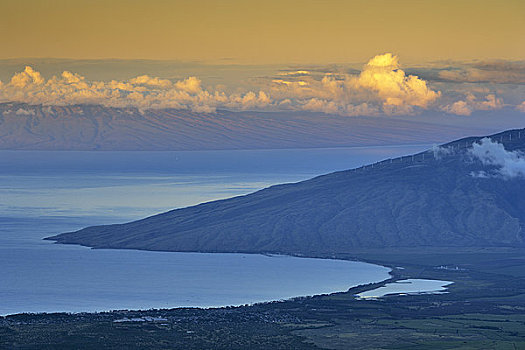 哈雷阿卡拉火山口,湾,毛伊岛,夏威夷,美国