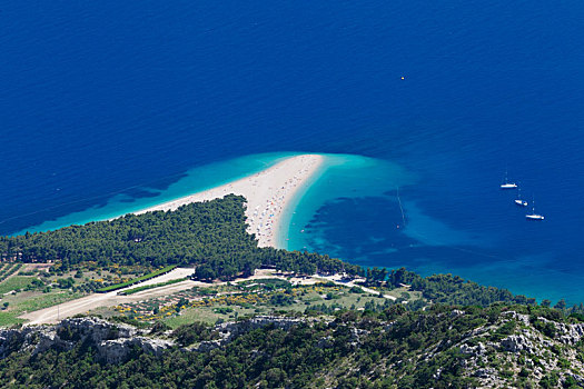 海滩,建议,金角湾,岛屿,达尔马提亚,克罗地亚