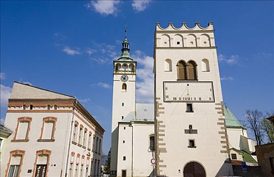 教堂,钟楼,摩拉维亚,捷克共和国,欧洲