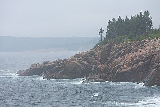 岩岬,头部,布雷顿角,新斯科舍省,加拿大