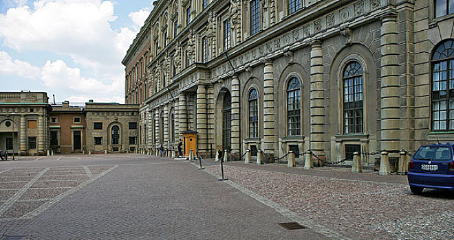 瑞典王宫后面广场