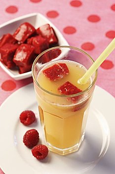 柠檬水,树莓