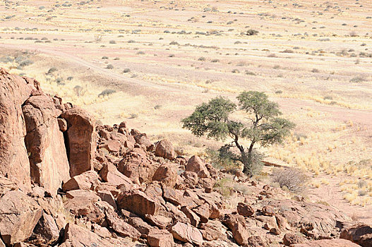 岩石构造,达马拉兰,纳米比亚,非洲
