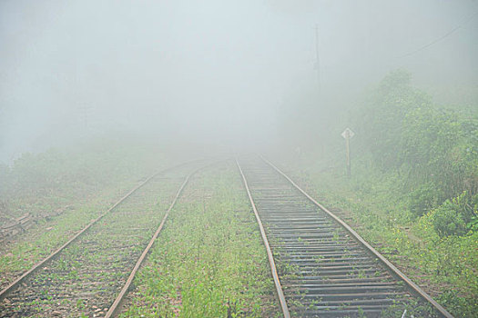 列车,窗户,铁轨,雾,路线,康提,斯里兰卡
