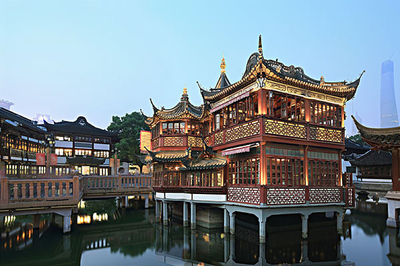 上海豫园全景图片