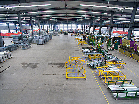 工业机械设备生产钢结构框架车间