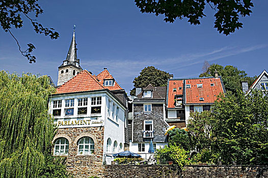 风景,城镇,北莱茵威斯特伐利亚,德国,欧洲