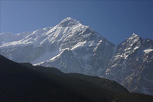 全景,山脉,安娜普纳,喜马拉雅山,尼泊尔