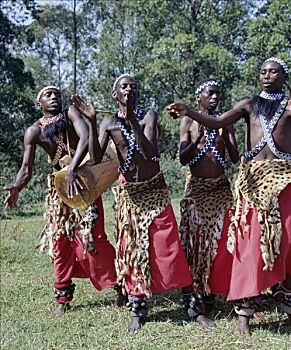 舞者,表演,白天,卢旺达,局部,皇家,今日,几个,群体,韵律,移动,印象深刻,打鼓