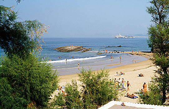 风景,海洋,海滩,桑坦德,西班牙