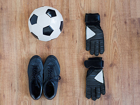 特写,足球,靴子,手套