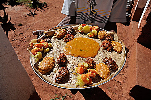 埃塞俄比亚,区域,传统,食物,非洲,粮食,甜,禾本科植物