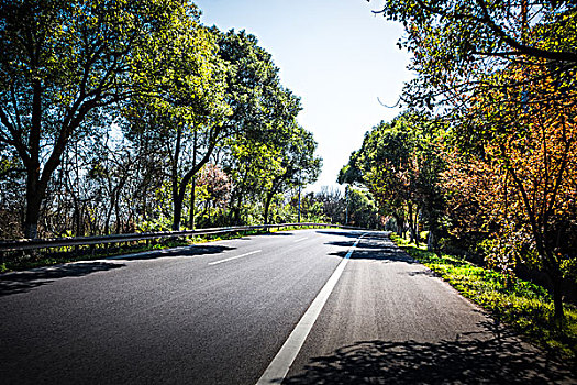 汽车,道路山