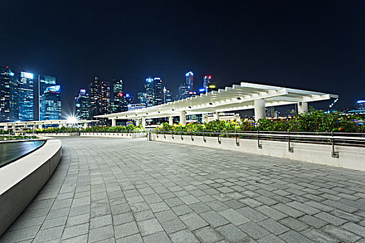 人行道,屋顶,建筑,城市,夜晚