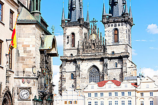 教堂,老城广场,布拉格,捷克共和国