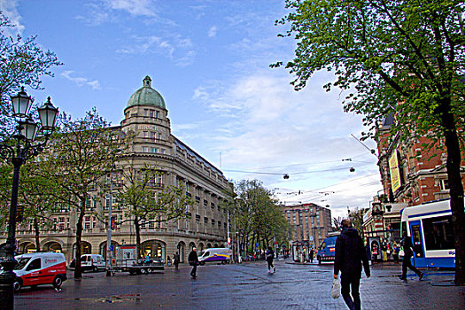 荷兰阿姆斯特丹街道和建筑