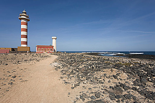 灯塔,法若,柯蒂约,富埃特文图拉岛,加纳利群岛,西班牙