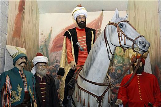 人体模特,土耳其,衣服,苏丹,骑马,军事博物馆,伊斯坦布尔