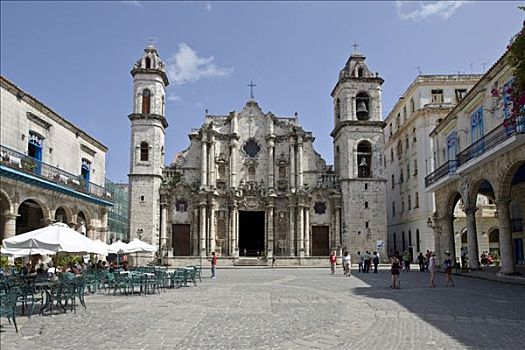 大教堂,圣徒,哈瓦那,古巴,加勒比海