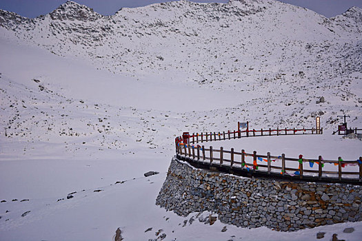 雪山,川西,高原,冰川