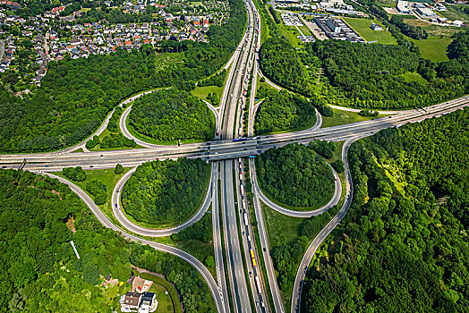 哈根,立体交叉路,高速公路,立交桥,交叉,鲁尔区,北莱茵威斯特伐利亚,德国