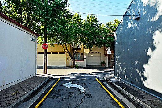 一个,道路,街道,停车标志,阿德莱德,南澳大利亚州,澳大利亚