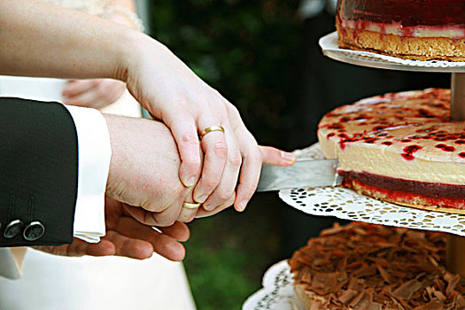 新婚夫妇,蛋糕