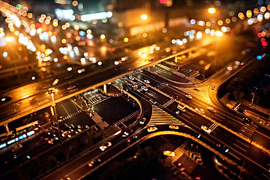 国贸桥模型夜景