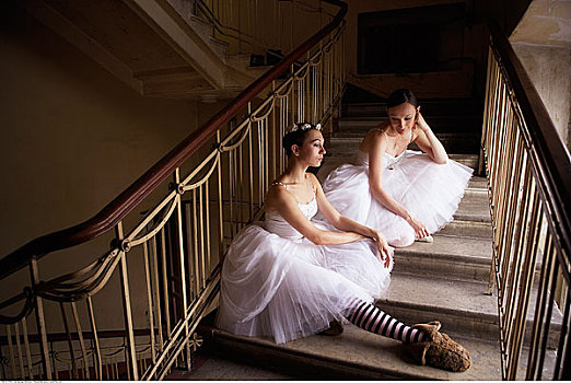 芭蕾舞女,楼梯