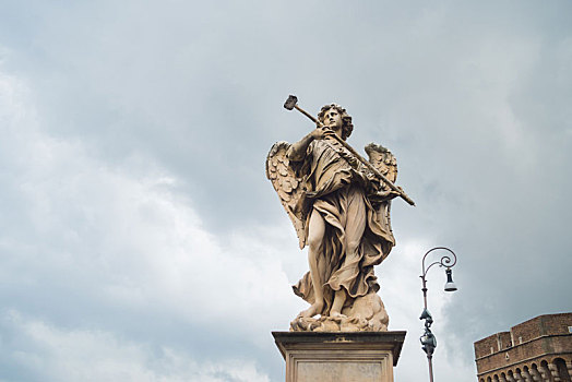 天使,雕塑,罗马,意大利
