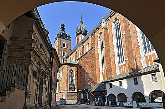 波兰,克拉科夫,大教堂,圣母玛利亚