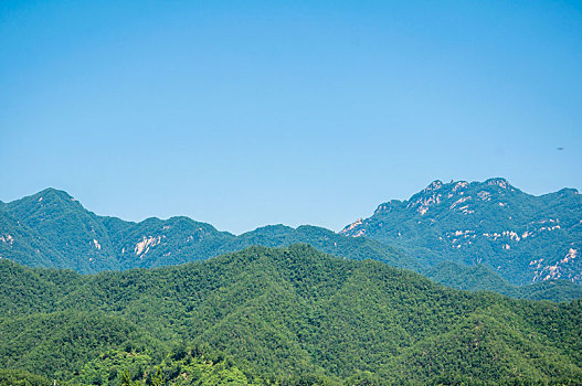 晴朗天气中的山地环境